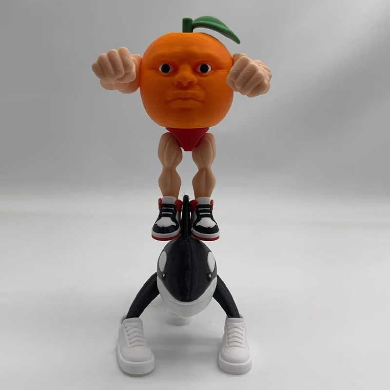 تمثال Brainrot الإيطالي المطبوع ثلاثي الأبعاد Bombombini Gusini، Orcalero Orcala، Odindin Dindin Dun، BurbALONI LULILOLI زخارف سطح المكتب #2