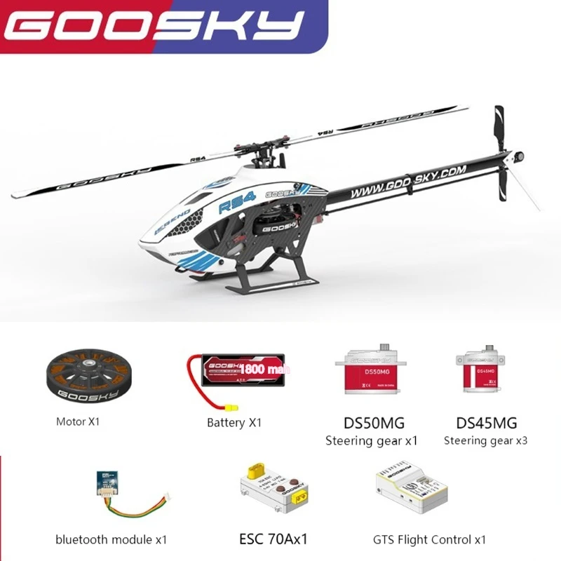 Nowy Goosky Valley Sky Technology Rs4 3d kaskaderski helikopter zdalnie sterowany model samolotu zabawka dla dzieci prezent