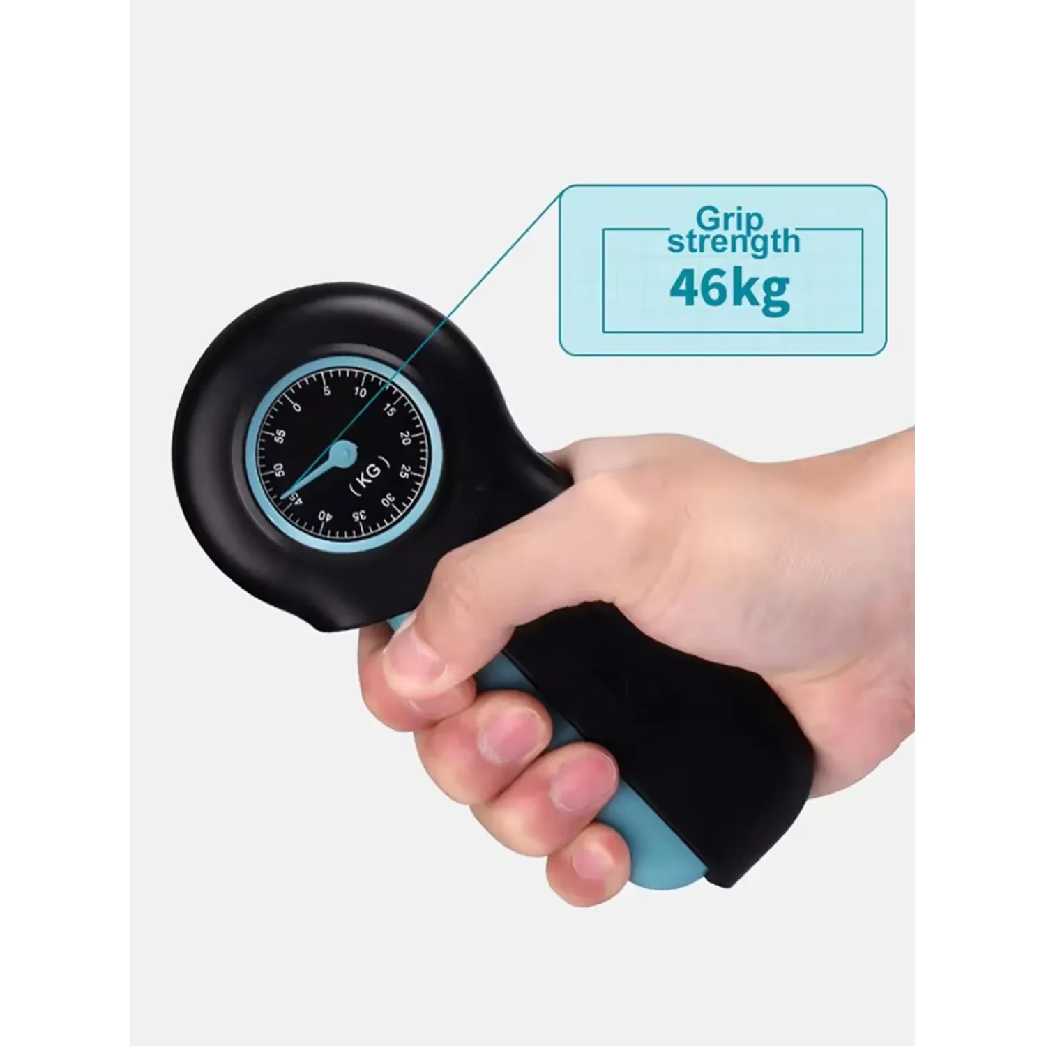 

121Lb/55Kg Hand Dynamometer Grip Power Strength Measurement Meter Fitness Training Gripper Strengthener Wrist Muscle Exerciser