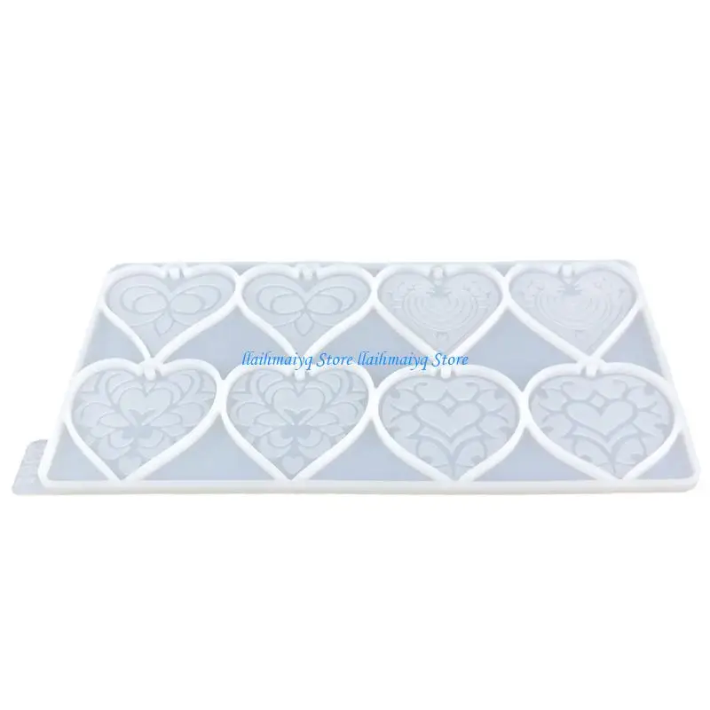 

573B Силиконовая форма для сережек, подвесок, элегантная форма в форме сердца для художественных поделок