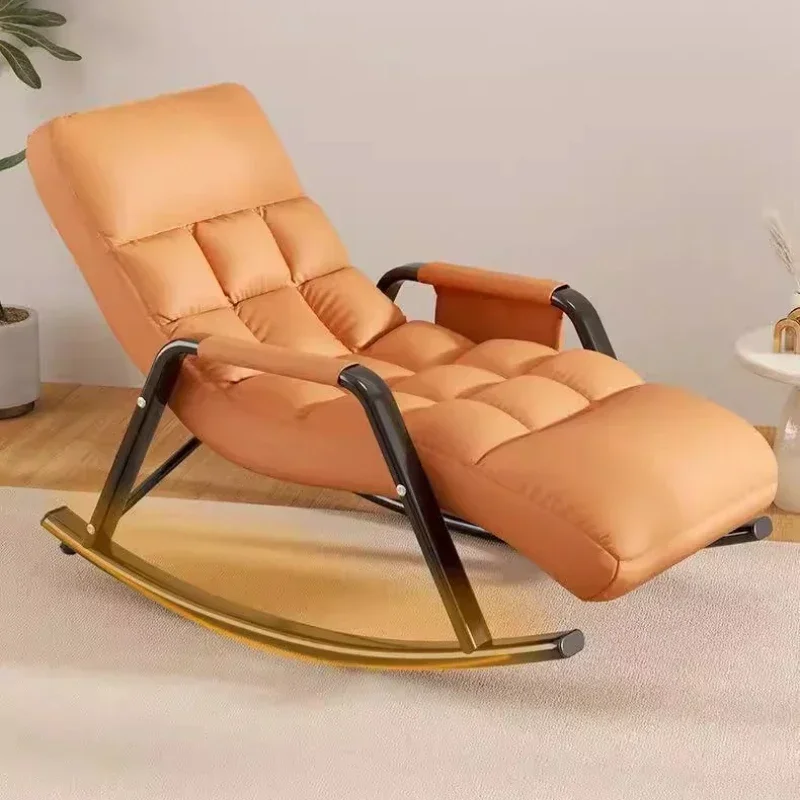 Modern Recliner Chair Tech Cloth Comfort Armchair Bedroom Rocking Chair Ergonomic Nordic Sillas Mecedoras Bedroom Furniture