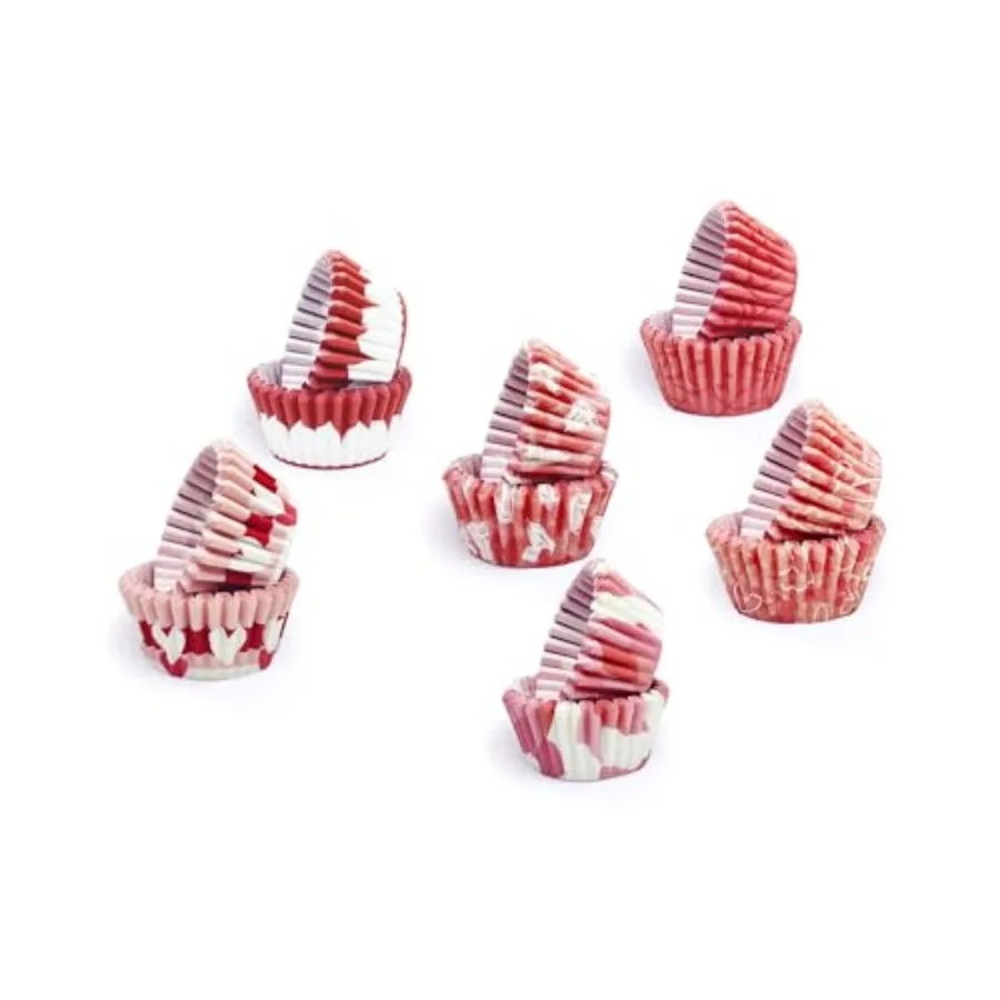 300-Count Cupcake Liners Standard Cupcake Cups 6 Design Cupcake Papers Baking Cups Cupcake Wrappers Standard Size
