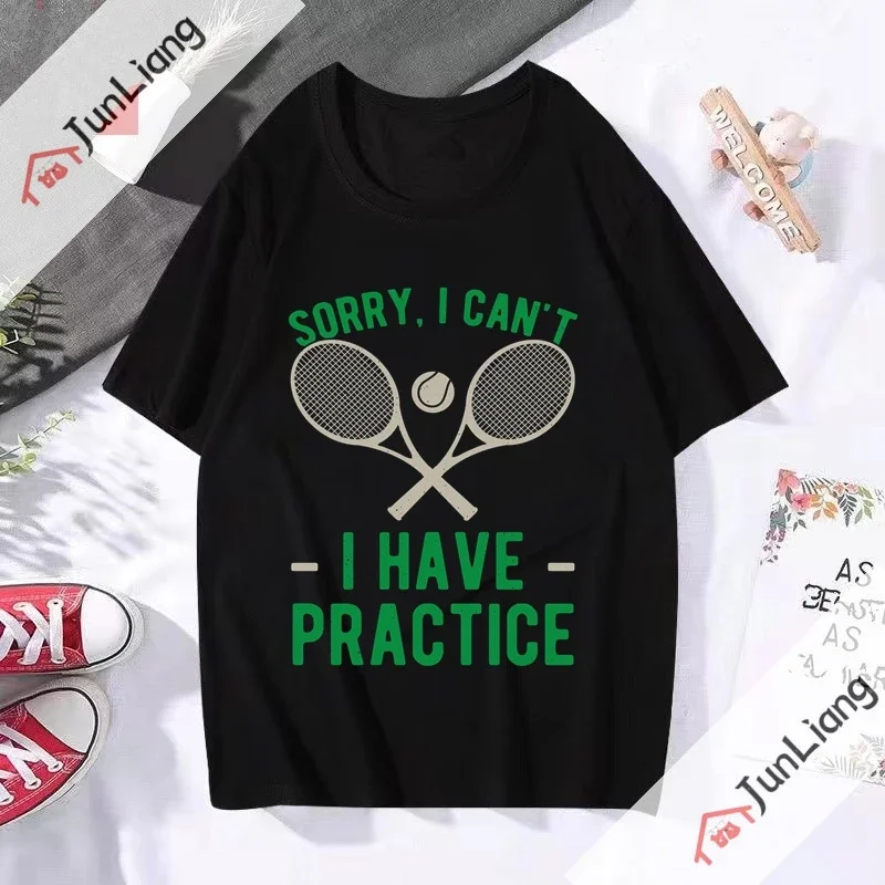 Divertido Porque Pierdo Al Padel Casual Loose Tshirts Men Women Short-sleev Exercise Breathable Graphic Tee Casual Streetwear