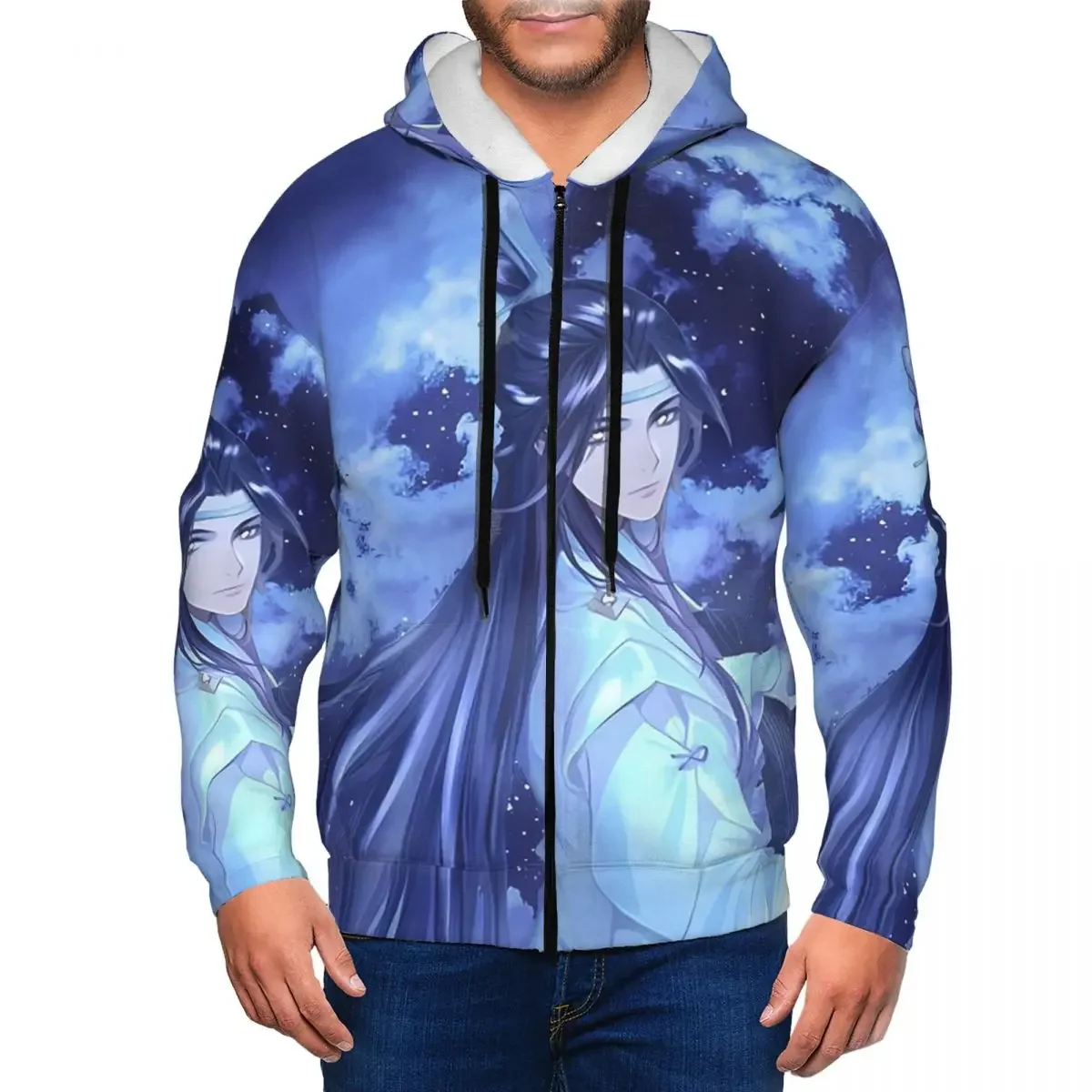 

The Untamed WangXian Bunny Mo Dao Zu Shi (1) Zipper Hoodie Hip Hop Pullover Autumn Winter Men Women Sweatshirt Long Sleeve Tops