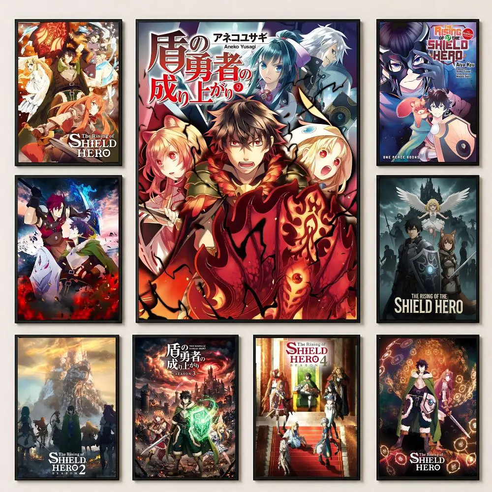 anime The Rising of the Shield Hero Poster Poster HD Printing Premium Style for Home Decor for Bedrooms Hallways Cafes Gift