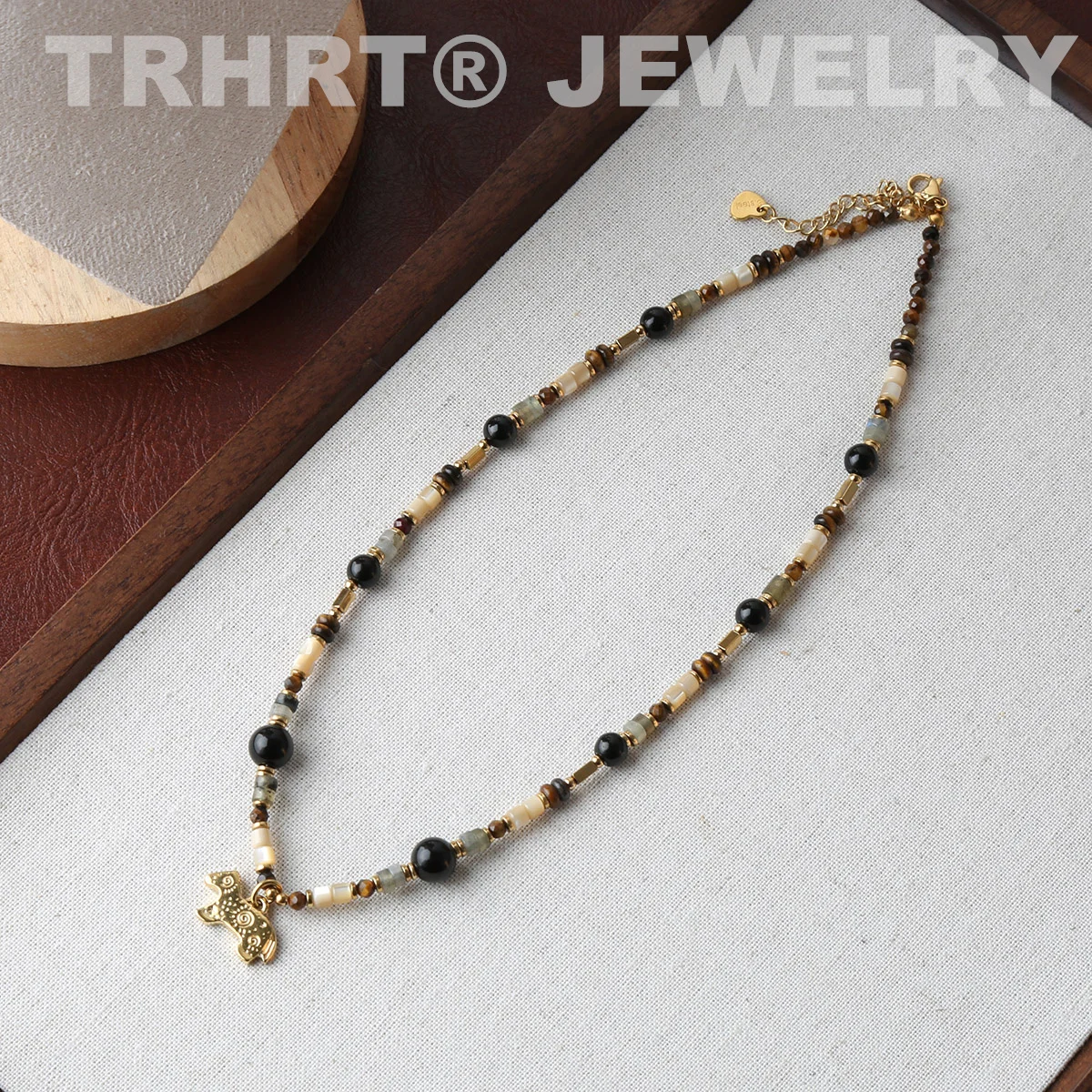 Fresh water Pearl Colorful natural stone necklace women\'s sweet and cool design beaded luxury Pearl Necklace