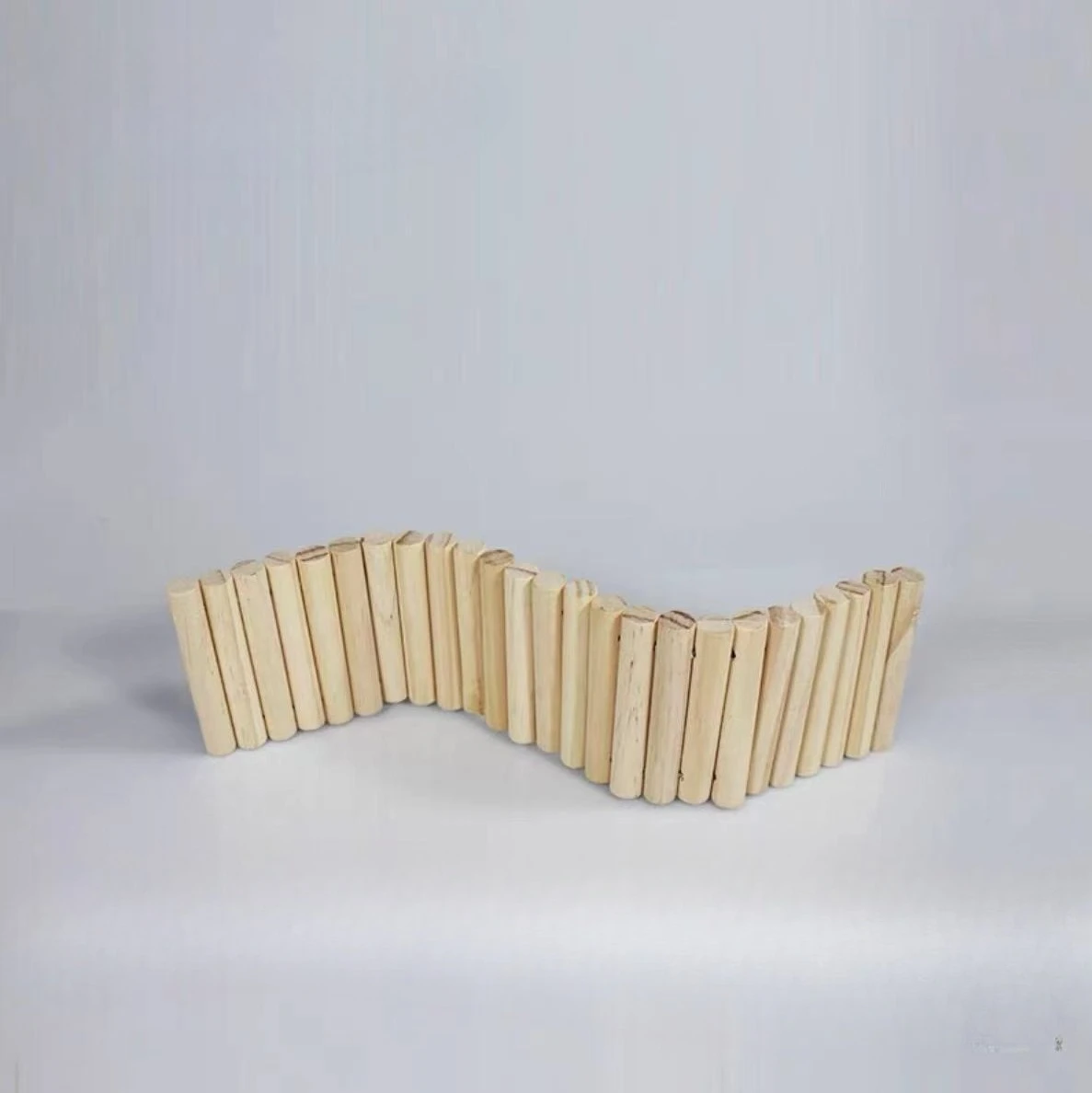 Hamster Landscaping Supplies Fence Golden Bear Wooden Toy Fence Solid Wood Decoration Building Ladder Evacuation House