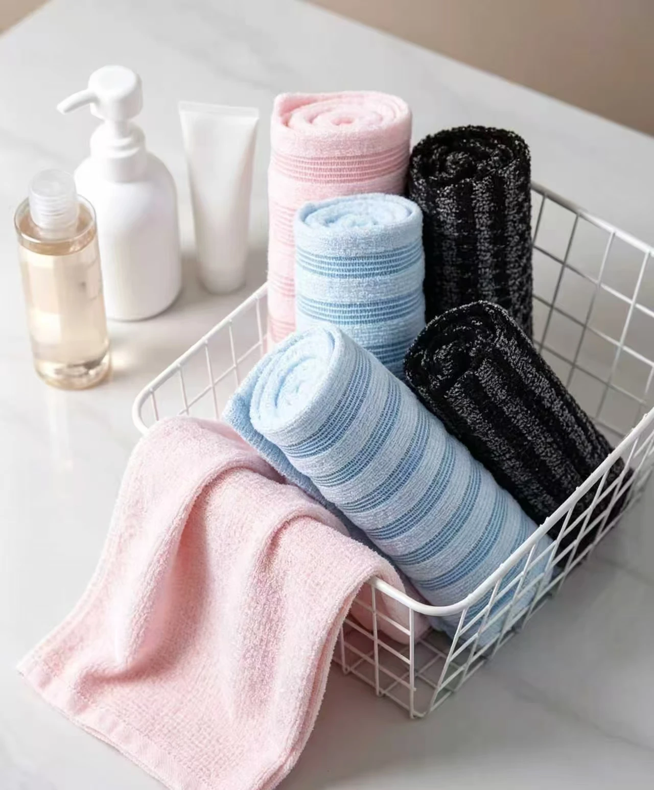 Home Bathroom Spa - Handuk Mandi Pengelupas Kulit, Kain Scrubber