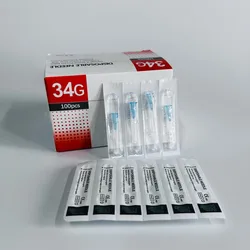 34G Tattoo Needle 34g needles 4mm 6mm 8mm For Beauty injection syringe filler Safety Needle Hand Tool Parts