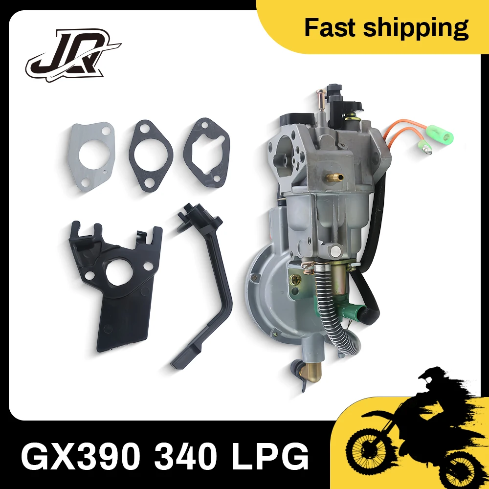Dual Fuel LPG NG Carburetor With Matching Gaskets Accessories Complete Kit For 188F 190F GX340 GX390 5KW-8KW Equipment