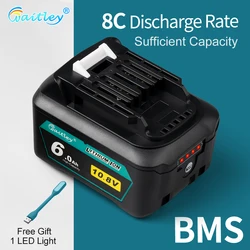 10.8V 12V 6A Rechargeable Replace Li-Ion Battery for Makita CXT 6.0Ah Slide Style BL1040 BL1040B BL1015 BL1020B BL1020 BL1016