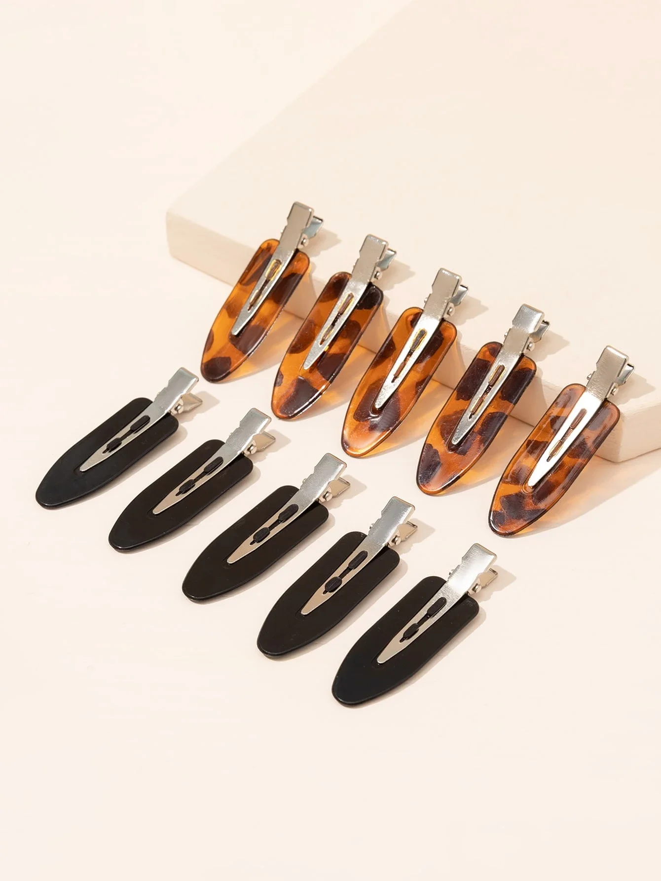 

10pcs Simple Hair Clips For Women Daily Use Claw Barrettes Hair Accessories