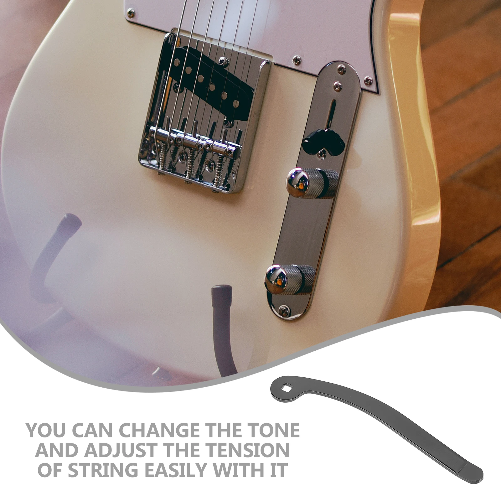 

Bridge Accessories Durable Metal Tremolo Arm Electric Guitar Whammy Bar Replace Part Spring Claw Adjust Tension Practical Tool