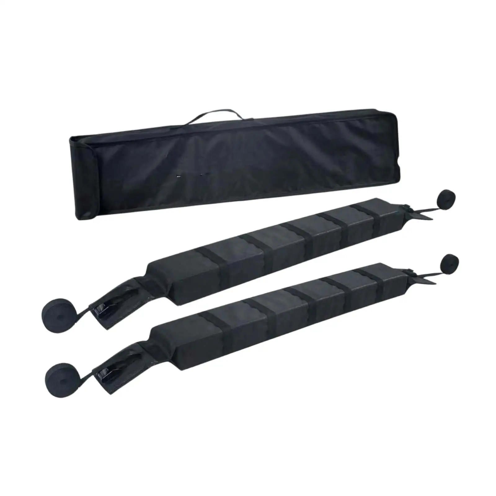 Roofs Rack Pads Multipurpose Auto Roofs Support Attachment High Performance Black Surfboard Car Rack Heavy Duty Oxford Cloth