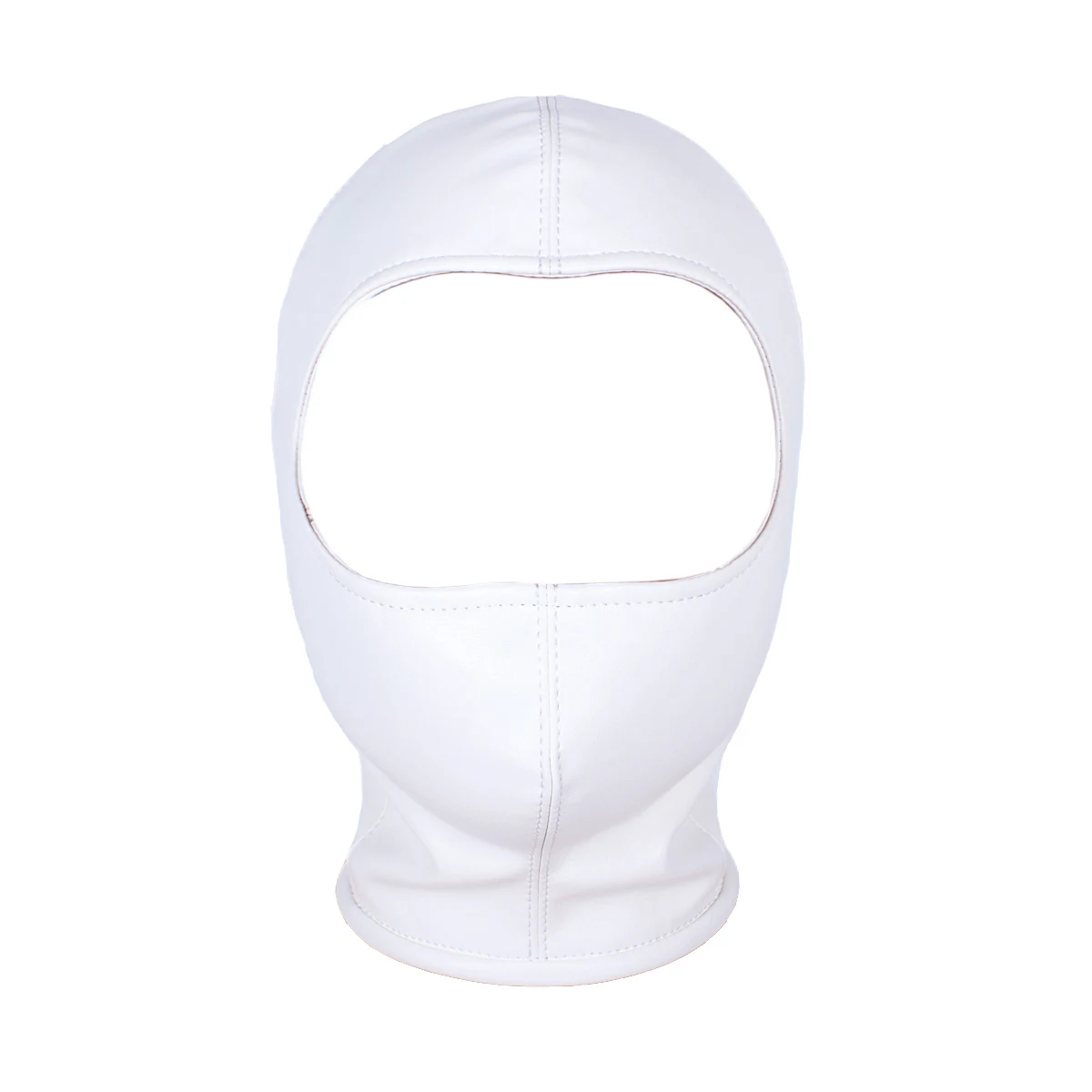 Unisex Open Eye Cosplay Sexy Mask Hood Fetish PU Leather for Adult Role Play Games Halloween Party Costume Mask Head Accessroies