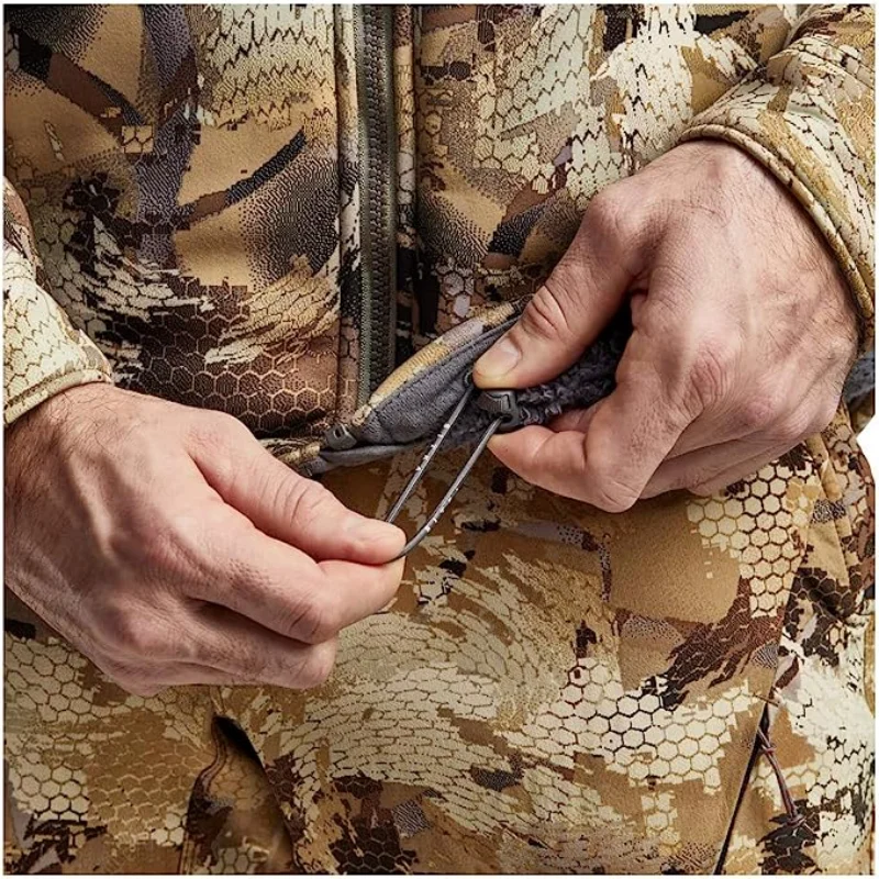 Pánská voděodolná, větruodolná, teplá lovecká bunda, střední vrstva, tichá třívrstvá kompozitní fleecová tkanina pro outdoorové vybavení - náhled 6