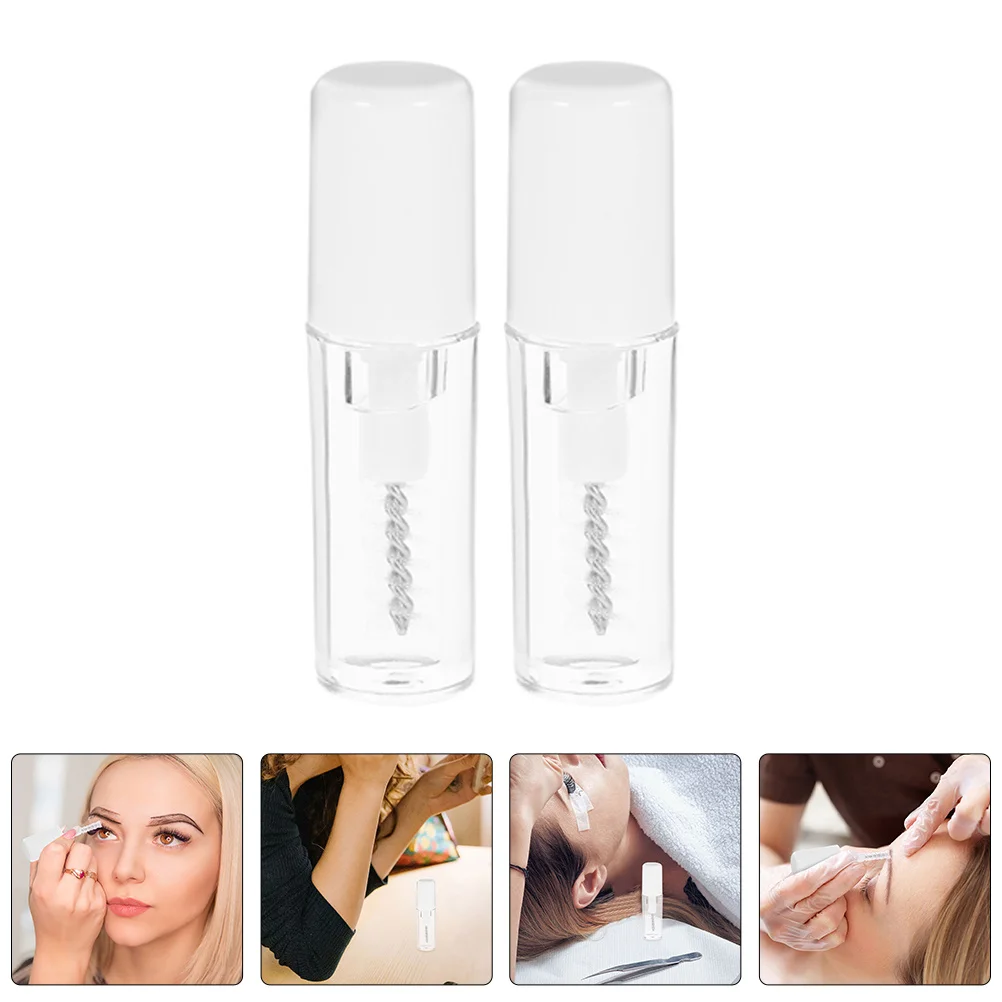 2 stücke Wimpern Regenmantel Gel Wasserdicht Schweiß Mini Make-Up Stirn Styling Flüssigkeit Klar Lash Mascara Einstellung Gel Für Empfindliche