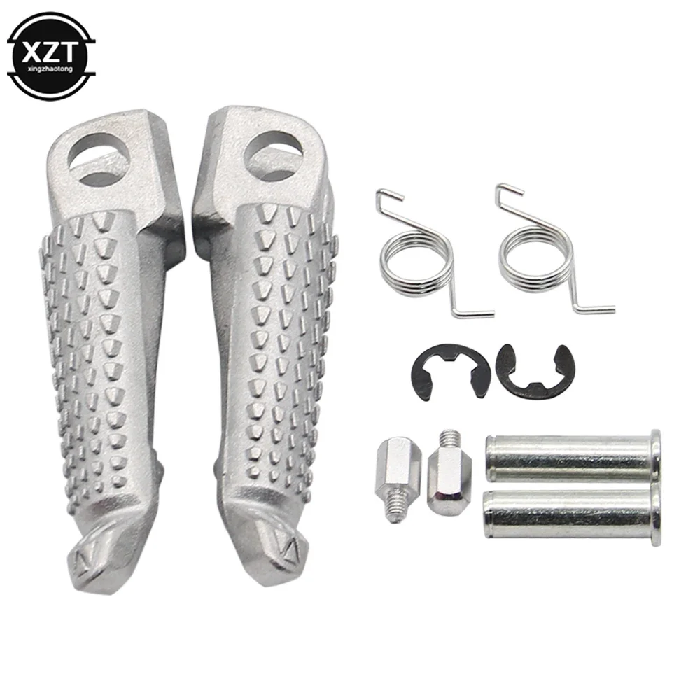 

Motorcycle Front Rear Footrests Foot pegs Foot Pedal Spring For Kawasaki ZX6R ZX10R ZX9R Z1000 Z750 Z750S ER6N