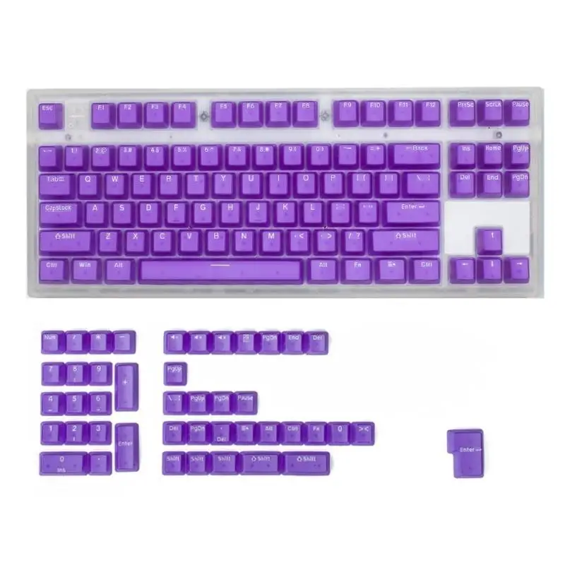 31BA 131PCS Backlit Keycaps OEM Profile Double Shot Colored Set Keycap for Game Mechanical Keyboard 108 104 980 96