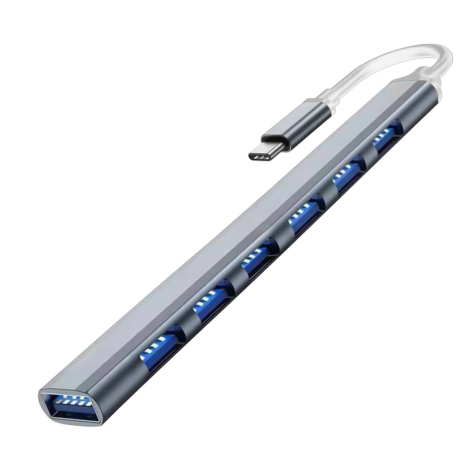 7 Ports Type-C Gray