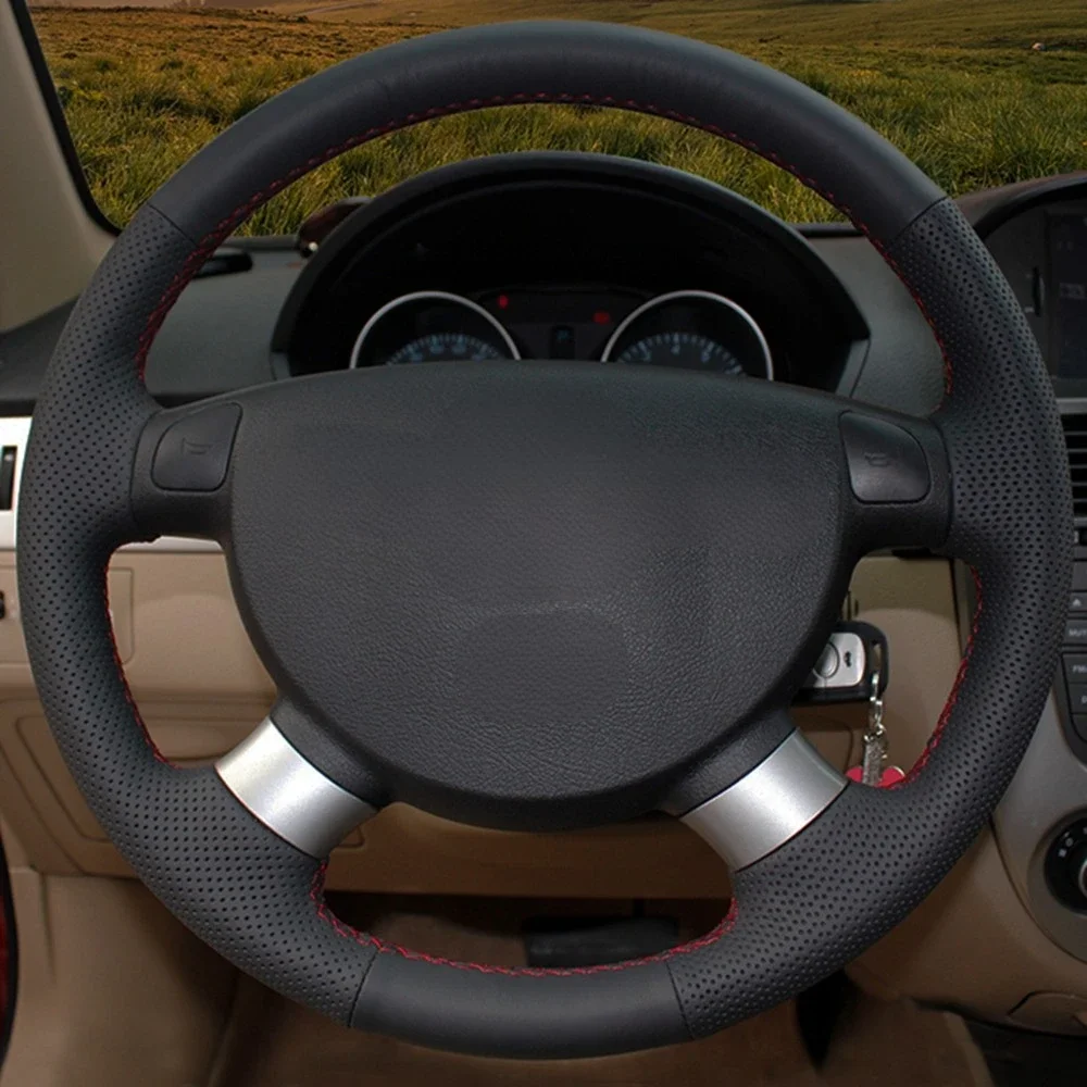

Car Steering Wheel Cover Artificial Leather For Chevrolet Aveo LOVA Buick Excelle Daewoo Gentra 2013 2015 Lacetti 2006 - 2012