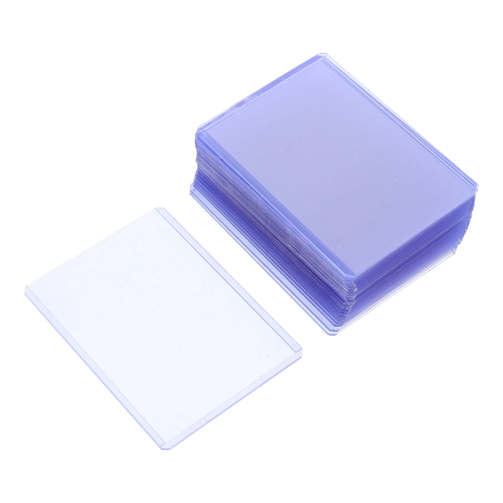 25개입 게임 카드 슬리브 견고한 플라스틱 카드 홀더 보호 슬리브 야구 농구 트레이딩 카드 디스플레이 케이스