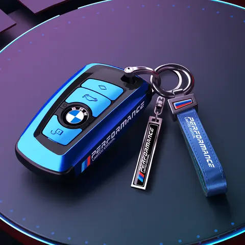 레이싱 스티커 자동차 원격 키 케이스 커버 셸 Fob BMW 1 3 5 시리즈 X1 X3 X4 X5 F10 F20 F30 F18 F25 M3 M4 118i 320i F01 F06