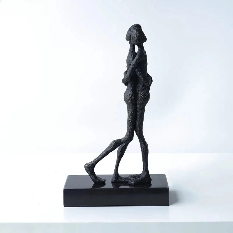 Kissing Couple Abstract Figures Statue Desk Decoration Ornaments Creative Lovers Character Sculpture Room Aesthetics Decor