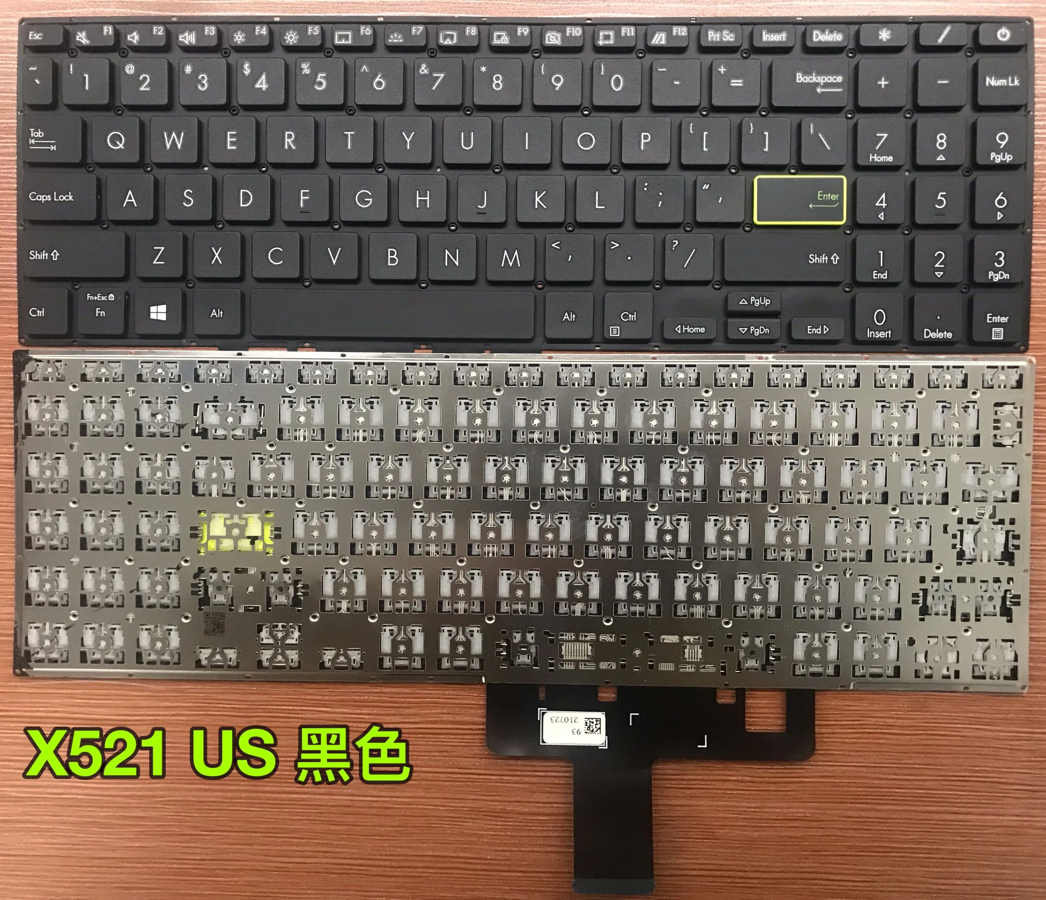 Imagem -04 - Teclado Tailandês dos Eua para Asus Vivobook S15 S533 S533e S533ea S533fa X521 15x 2023 X521fl X521fa D533ua D533 D533u Inglês ti Novo