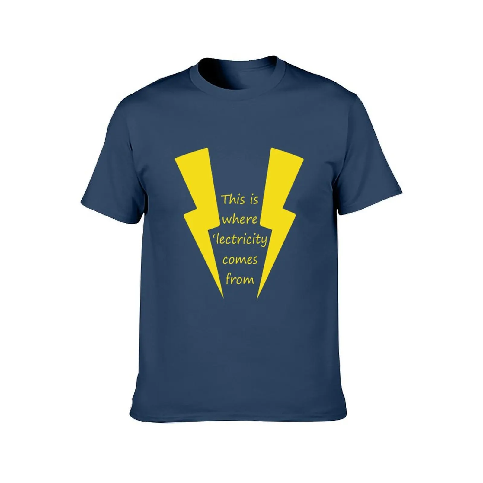 Steve Stifler Where the 'lectricity comes from T-Shirt tees quick-drying t shirts for men