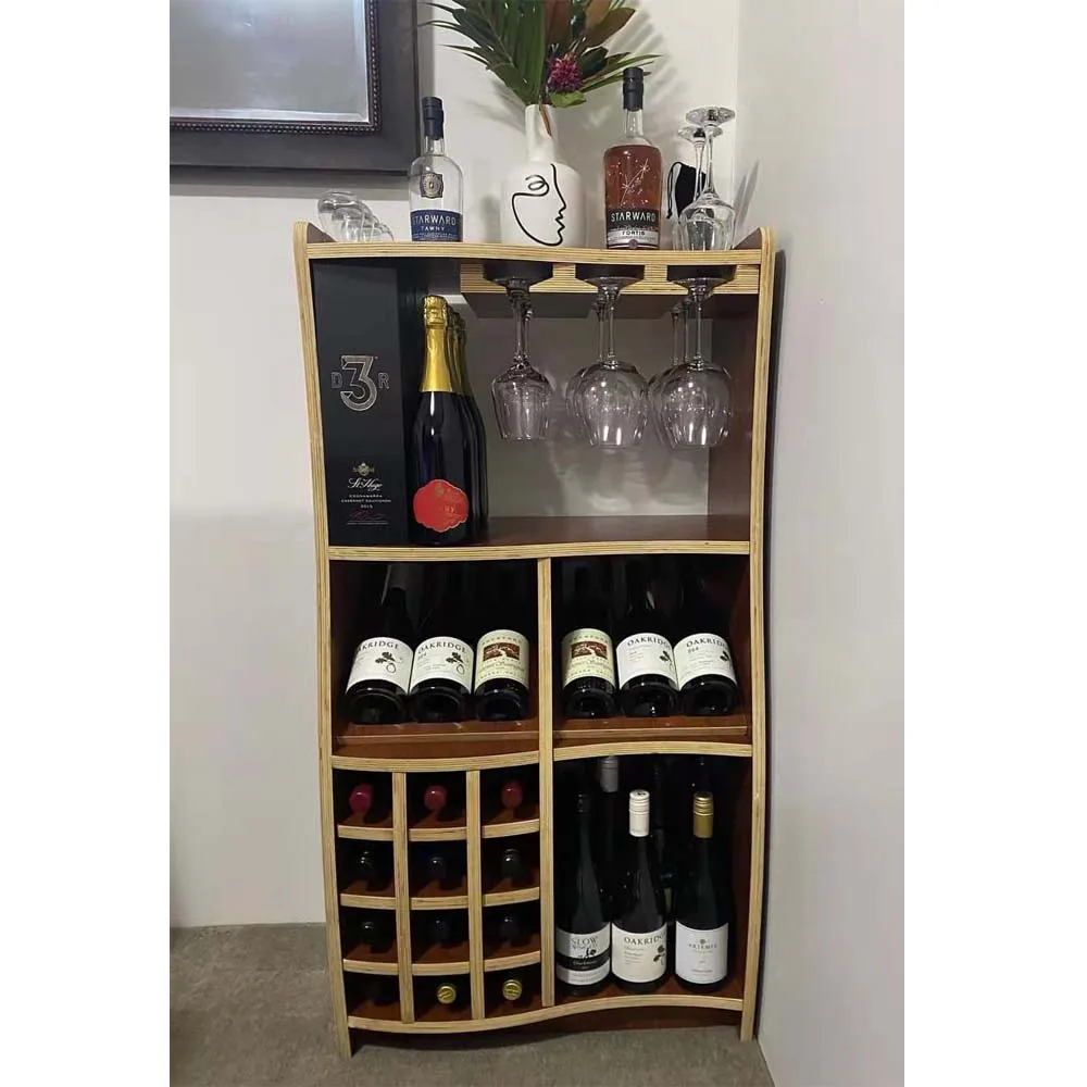 

Modern Fashion Wine Display Cabinet Wholesale for Home Bar or Hotel Made of Wood Panel Living Room Furniture