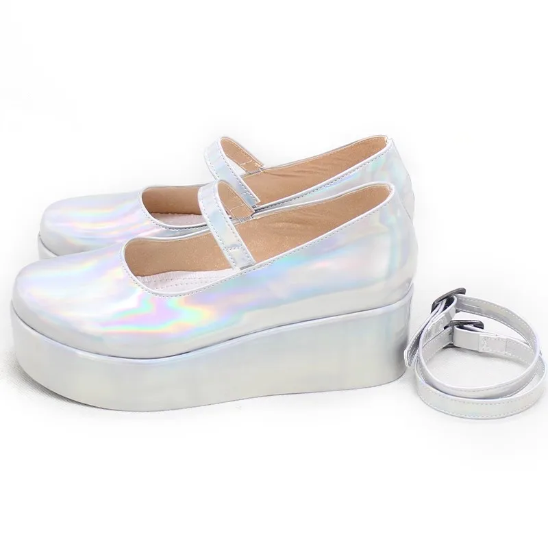 Game KAngel PU Cosplay Shoes Girl Fashion Comic Boots for Halloween Carnival Party Christmas Customized - Image 3