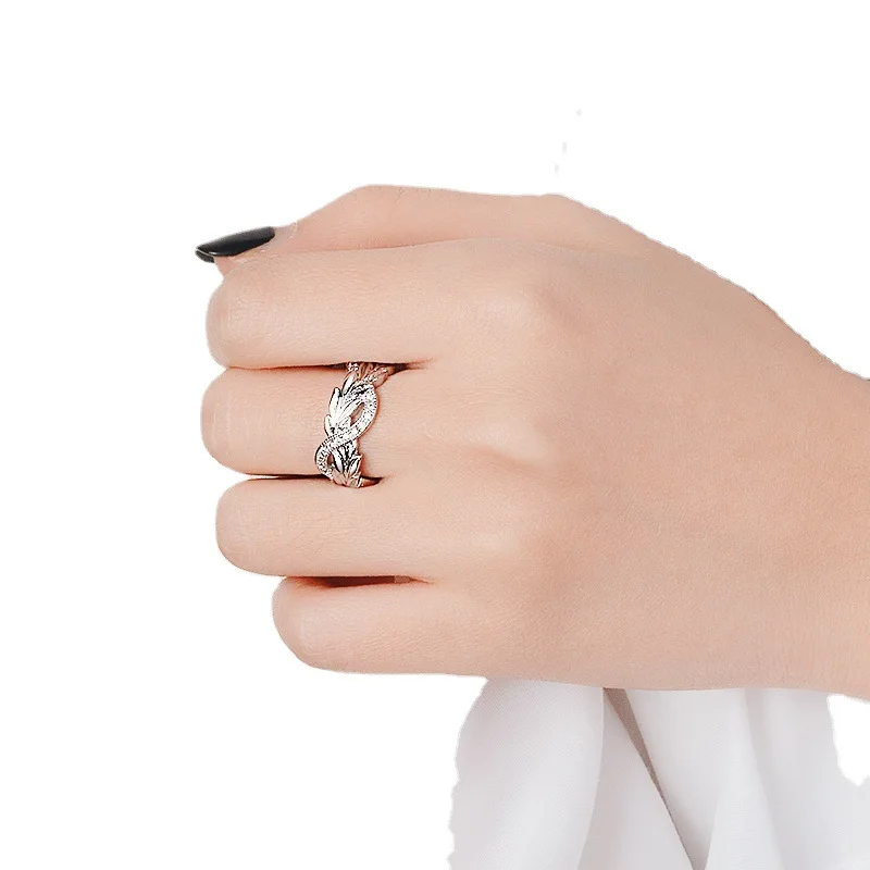 S925 Silber Kreativer Cocktail-Diamant Reis-Ohrring Damen-Schmuck Bestseller Neuer Sterling-Silber-Ring