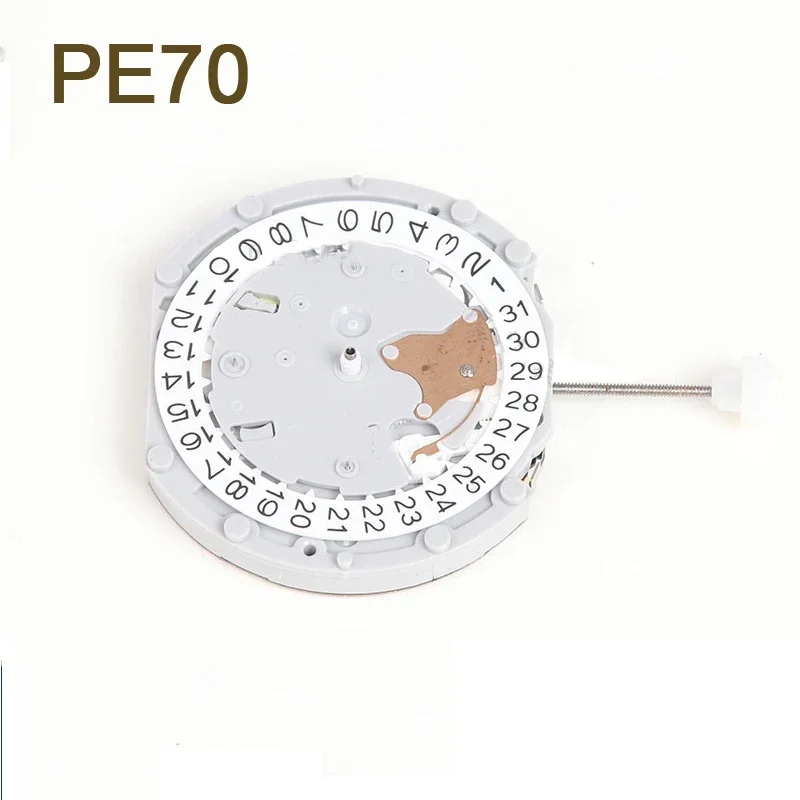 Shenglong-PE70 Movimento de relógio de quartzo, 6 mãos, Multi-Power, 6-9-12, pequenos segundos, calendário único, China