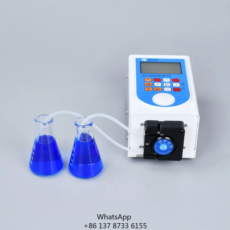 Portable 110-240V Power Supply Liquid Sampling Peristaltic Pump Small Volume Low Flow Rate Dispensing Pump