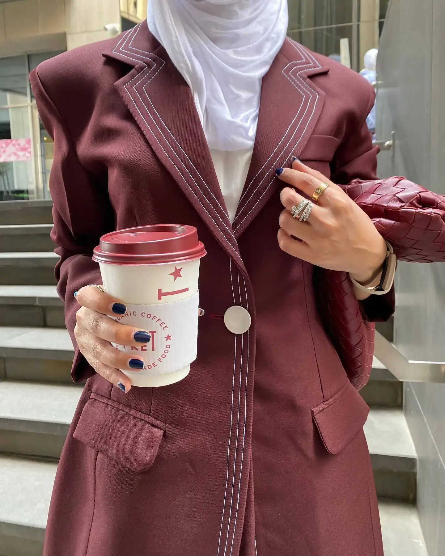 سترة نسائية طويلة BJTZ لعام 2025، صناعة ثقيلة، ألوان محظورة، خط مزدوج، معطف متوسط الطول، سترة واقية، تصميم جديد
