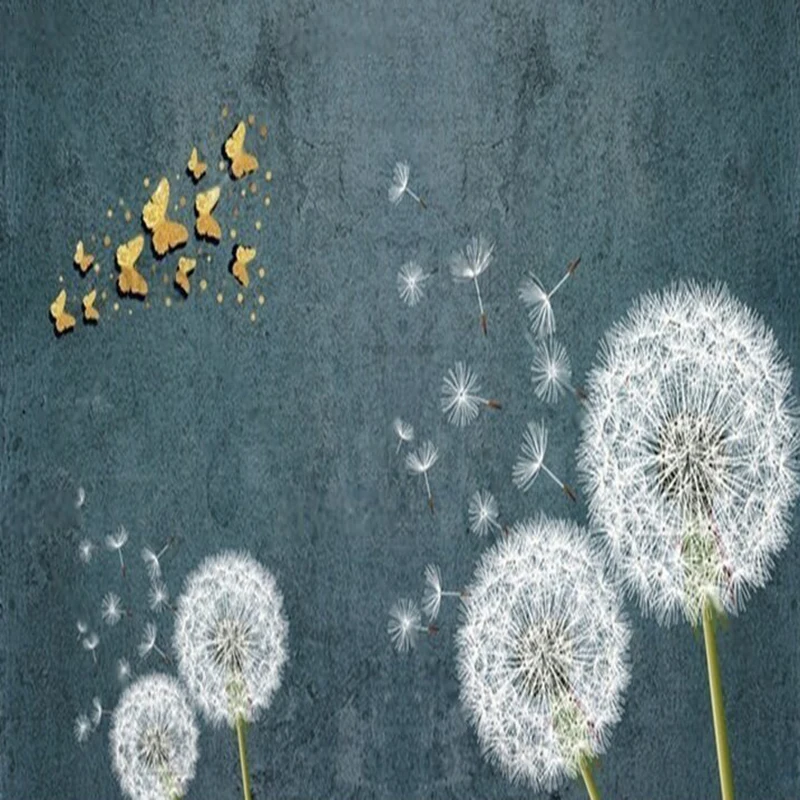 

Modern and simple dandelion custom sofa TV luxurious home decoration bedroom background wall