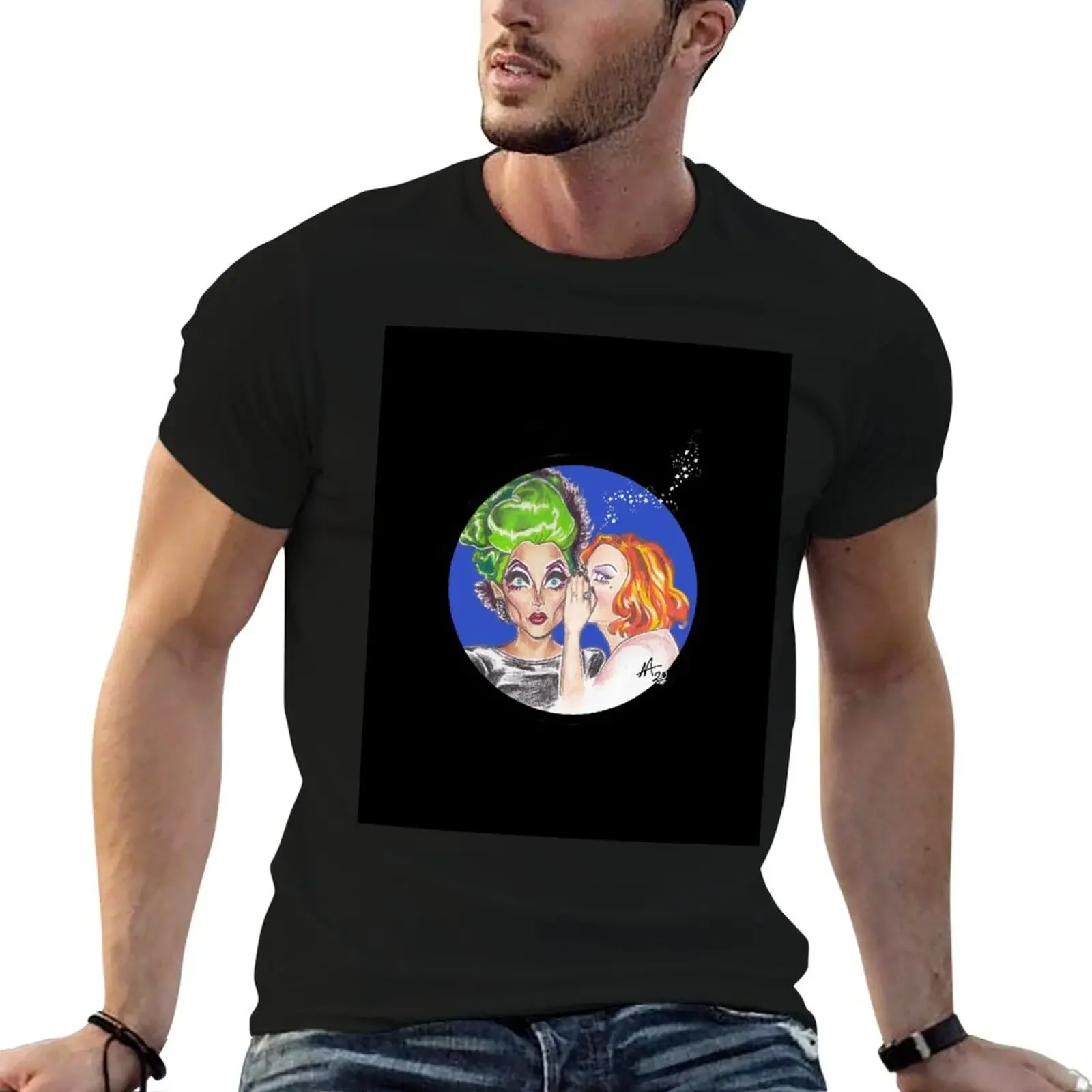 Bianca & Jinkx T-Shirt anime tshirt Aesthetic clothing vintage graphic tee custom t shirt black t-shirts for men