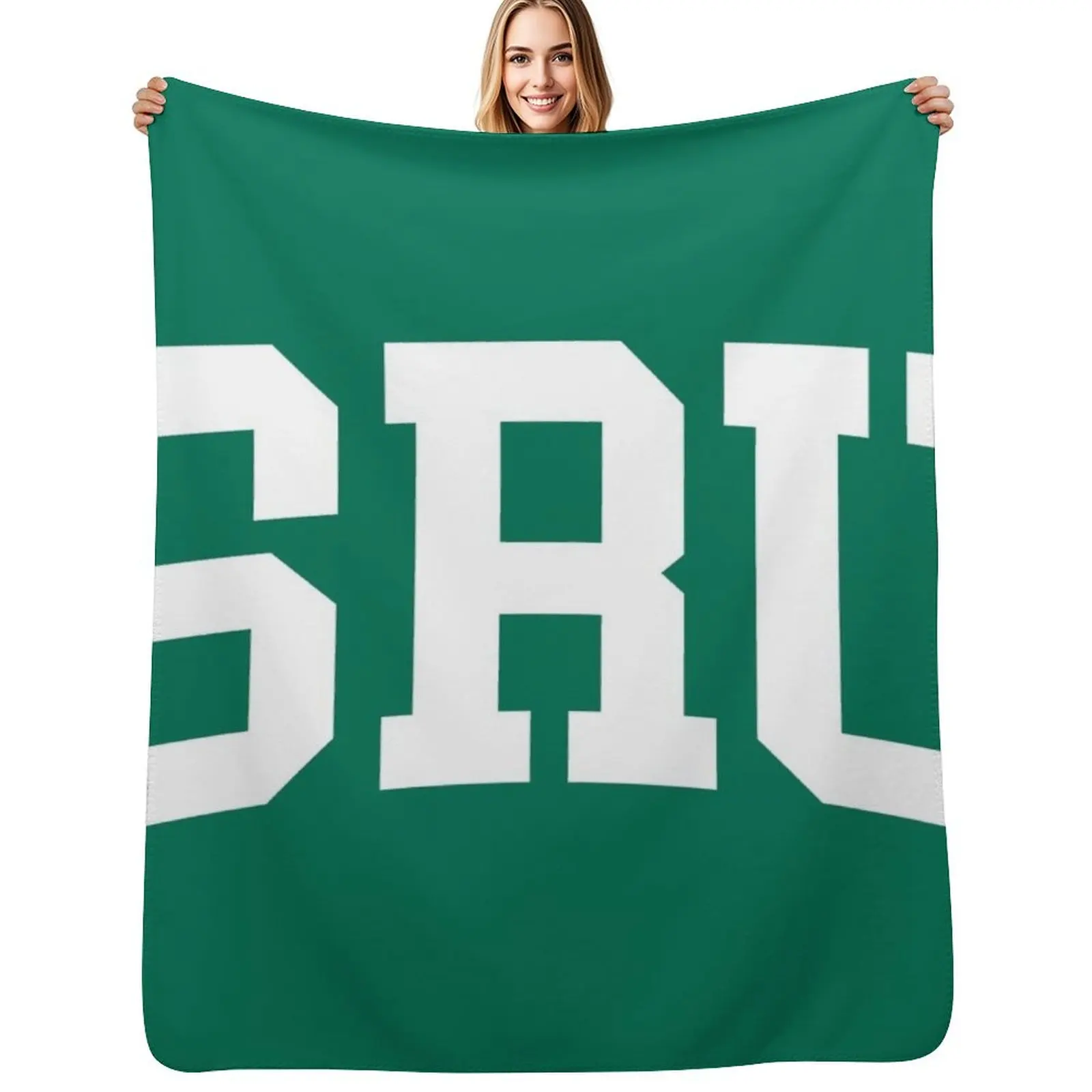 

slippery rock - college font curved Throw Blanket christmas decoration manga Cute anime Blankets