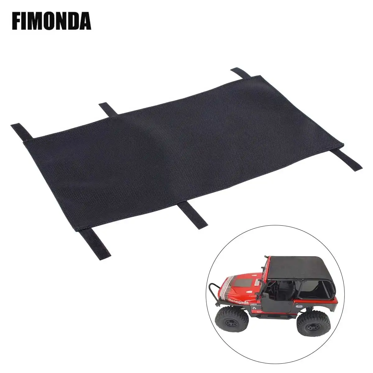 Rc Car Nylon Shade Cover Roof Decoration Upgrade Accessories for 1/10 Crawler Car Axial SCX10 III CJ-7 (AXI03008) Simulation DIY