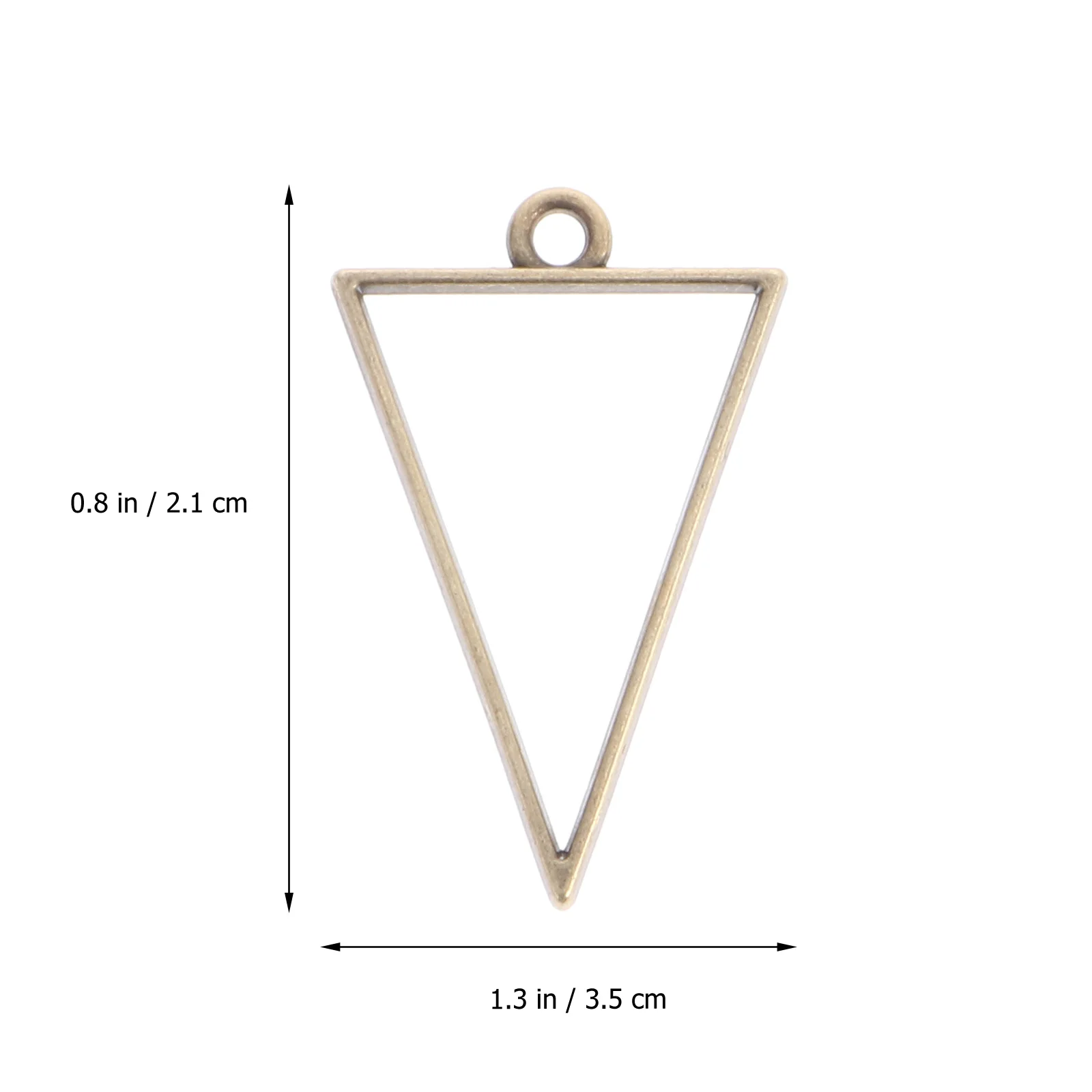 

30pcs Triangle Bezel Frames Pendant Border Jewellery Making Epoxy Resin Craft Supplies Lightweight Durable Triangle Tray Design