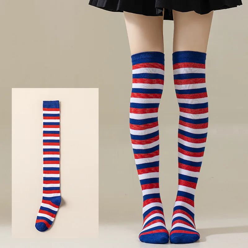 

Sock Leisure Ankle Crew Fuzzy Striped Lady thigh Halloween Christmas Carnival Party Performance Dance knee-high B2W124