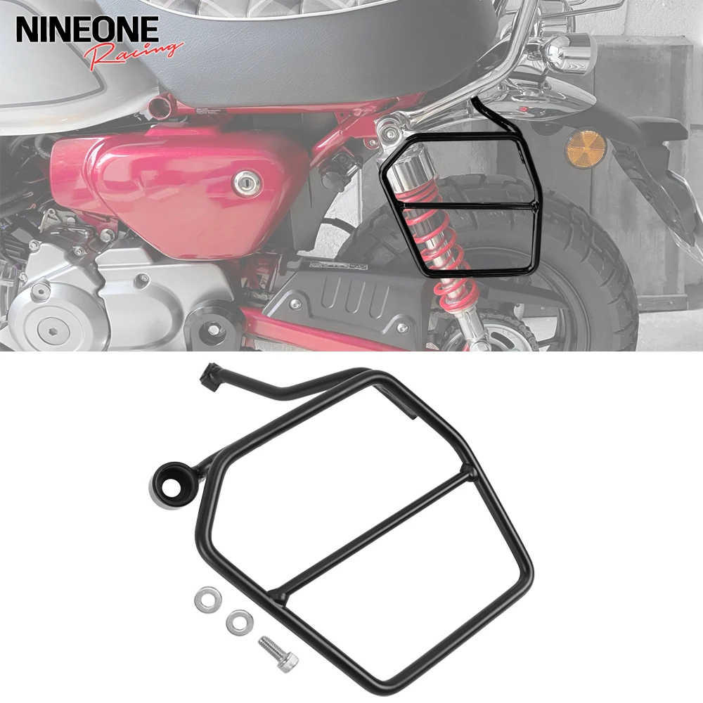 

Rear Luggage Rack For Honda Monkey 125 Z125 JB02 JB03 JB05 2018-2025 Left Side Saddlebag Support Bracket Holder Steel Black