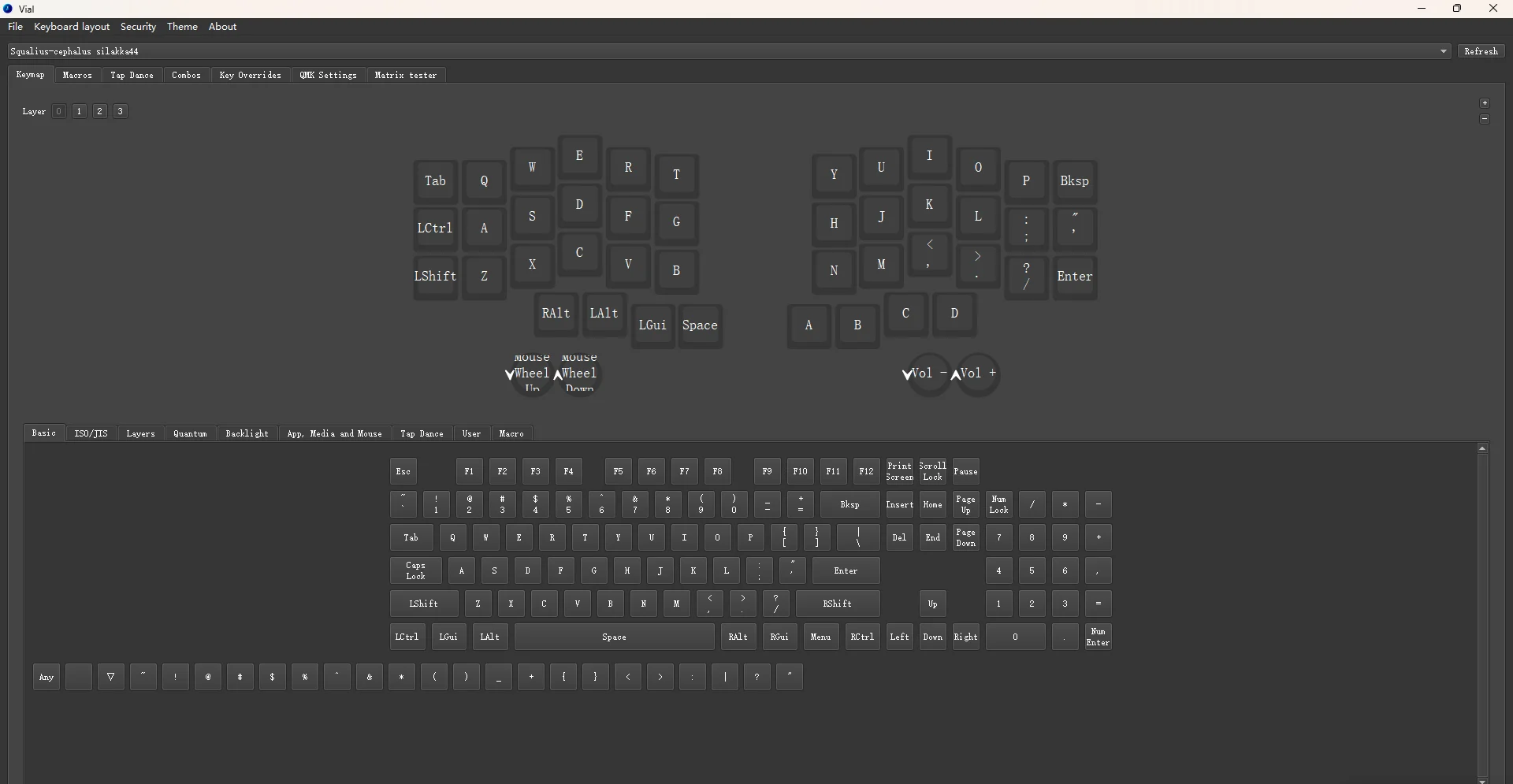 Silakka44 Split Keyboard Wired Hot Swap Support Qmk/Vial Keyboard Kit Ergonomics Rp2040zero Customized Pc Gamer Accessories