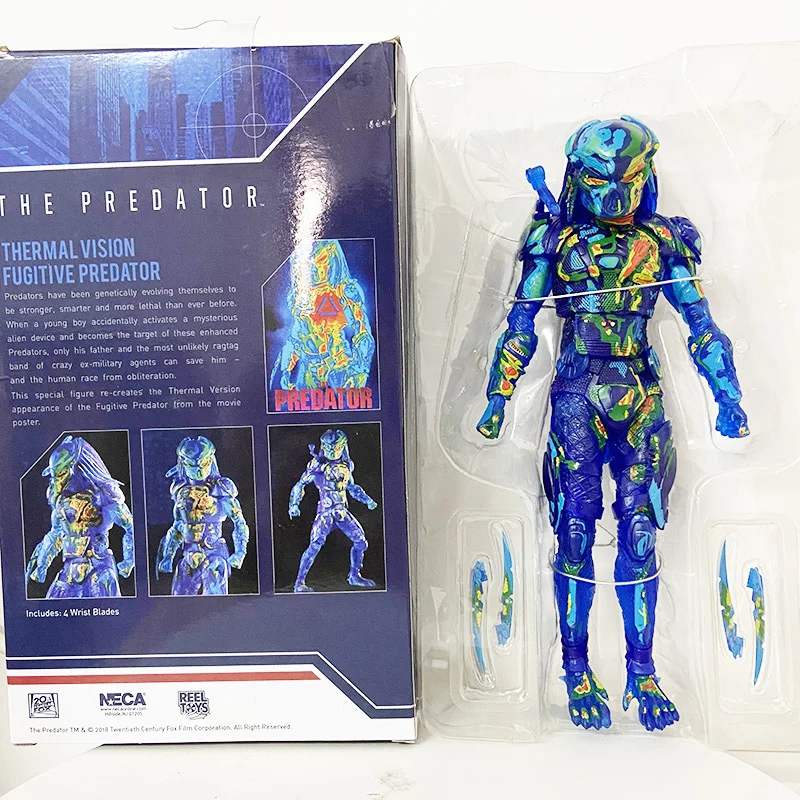 NECA the Predators Thermal Vision Fugitive Predator Action Figure PVC Model Collectible Toy Alien Figures Birthday Gift