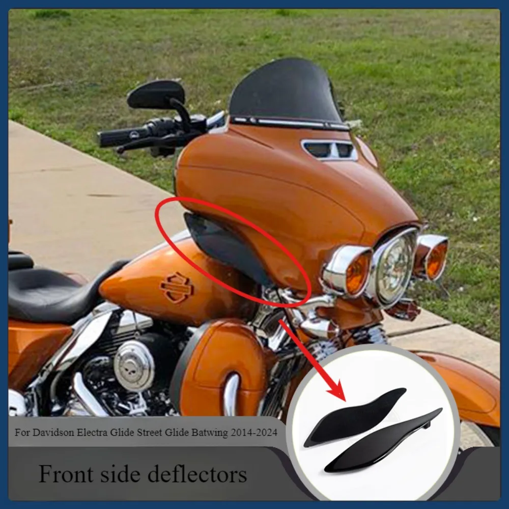 Motorcycle Adjustable Fairing Air Deflectors Fairing Side Shield For Davidson Electra Glide Street Glide Batwing 2014-2023 2024