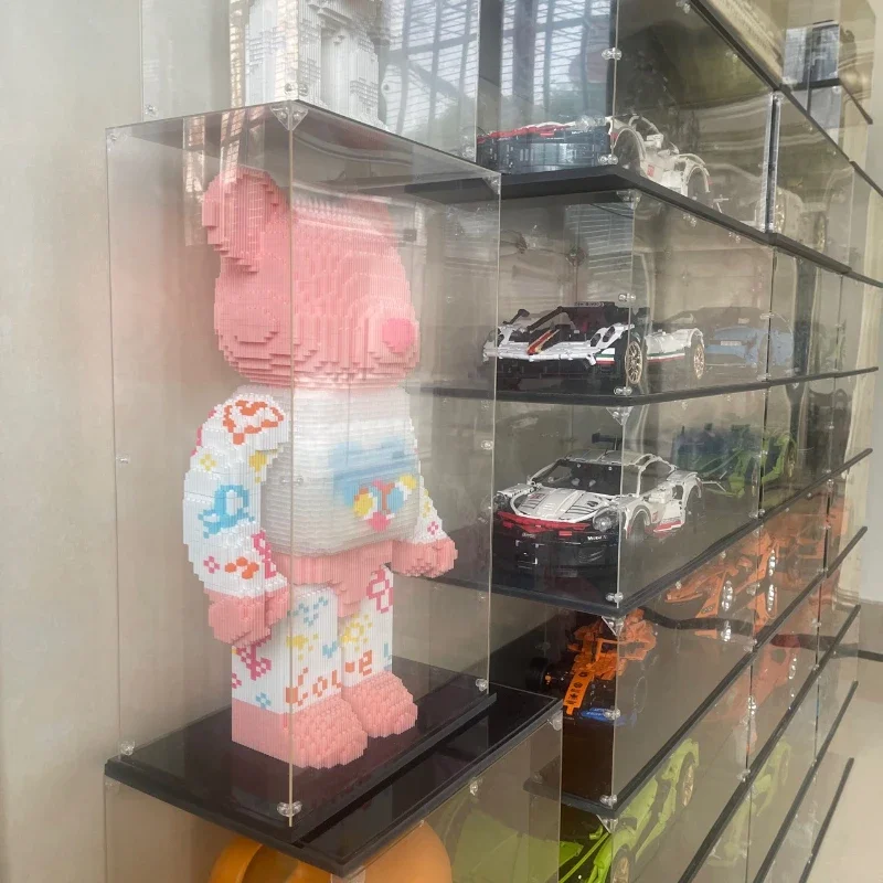 

New Building Block Figurine Acrylic Display Box Dust-proof Figurine Storage Display Box 80 × 55 × 65cm