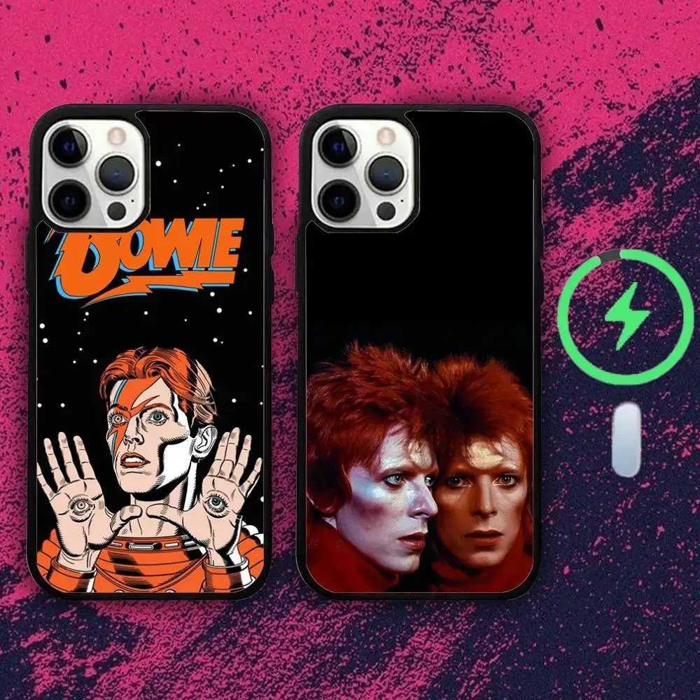 

Singer D-Davids B-Bowie Phone Case For iPhone 16e,16,15,14,13,12,11,Plus,Pro,Max,Mini Magsafe Magnetic Wireless Charging