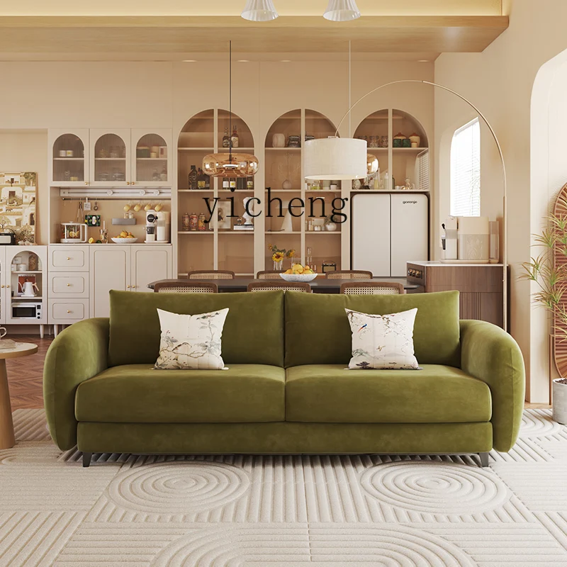 Original Retro Lazy Sofa Living Room Small Apartment Modern Simple And Fresh Puff Sofau8