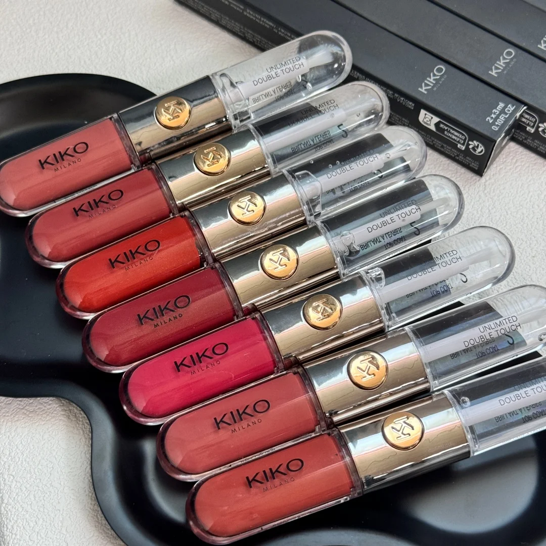 KIKO Milano Unlimited Double Touch Limited Edition Liquid Lipstick 16H Transfer Proof Waterproof Mirror Shine Velvet Base Makeup
